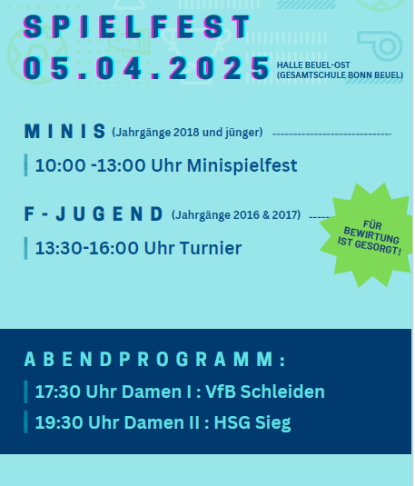 Minispielfeste und F-Jugend Turnier im April